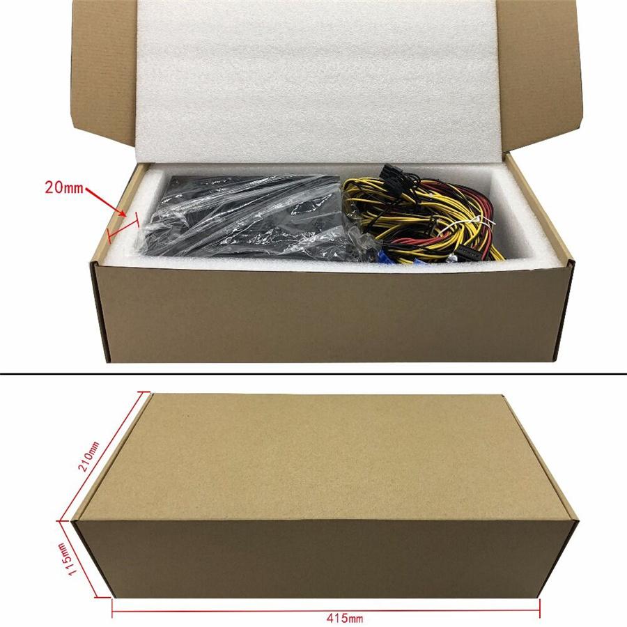 2400W 95% ATX ETH 8-GPU Mining PSU