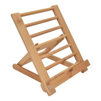 Tabletständer Bambus Faltbar Mehrwinkel Universal Desktop Tablet Halter für 4 bis 13 Zoll Telefon Buch Noten