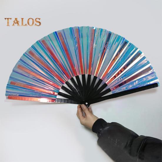 Folding Fan Brilliant Color Outfit Accessories Decorative Simple 13 Inch Festival Halloween Folding Fan Home Decoration