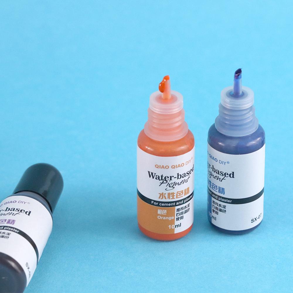 12 Colors 10ml Gypsum Cement Pigment Liquid Dyeing Handmade Plaster Craft Making Concentrate Coloring Dye Gypsum Powder Color