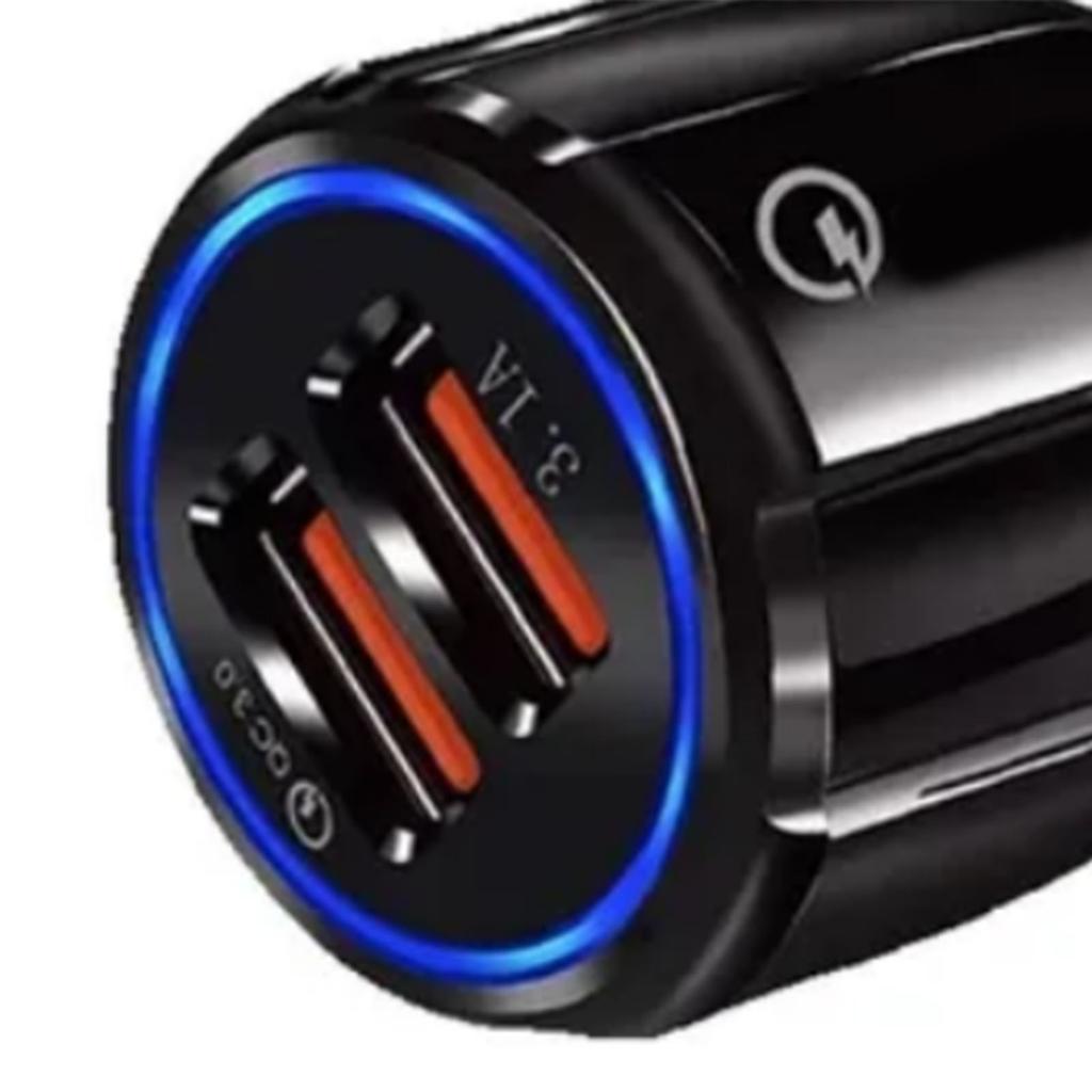 Car Charger Dual USB 6A 36W Quick Charging 3.0 12?24V Input PC Universal for Mobile Devices
