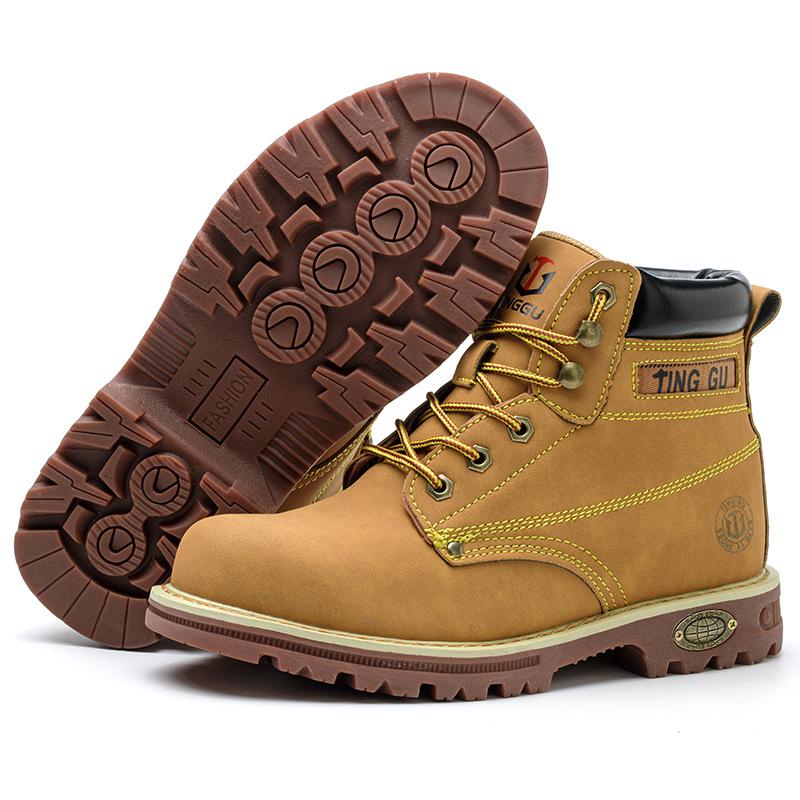 Steel Toe Cap Safety Shoes: Men’s Anti-Smash, Anti-Puncture, Slip-Resistant, Wear-Resistant, Year-Round Protection.