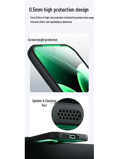 Xiaomi 17 Pro Frosted Skin-Friendly Airbag Phone Case for Poco F7 Pro