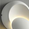 Lampada da parete circolare da comodino rotante eclissi lunare da 350 gradi Lampada da parete per soggiorno Sfondo Scala Apparecchio di illuminazione decorativa