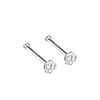 S999 Pure Silver Minimalist Women's Earrings – Small Bean Ear Bone Studs, Anti-Blocking Design for Commuting