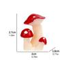 10Pcs Resin Mushrooms for Garden and Home Decoration Ornaments for Cake Decorating Ornaments