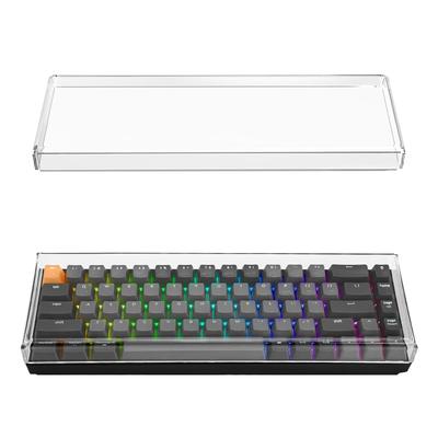 Geekria Tastatur-Abdeckung, kompatibel mit Keychron K6 Compact, 68 Tasten, kabellose mechanische Tastatur, transparente Acryl-Abdeckung, Schutzhülle, 65 %