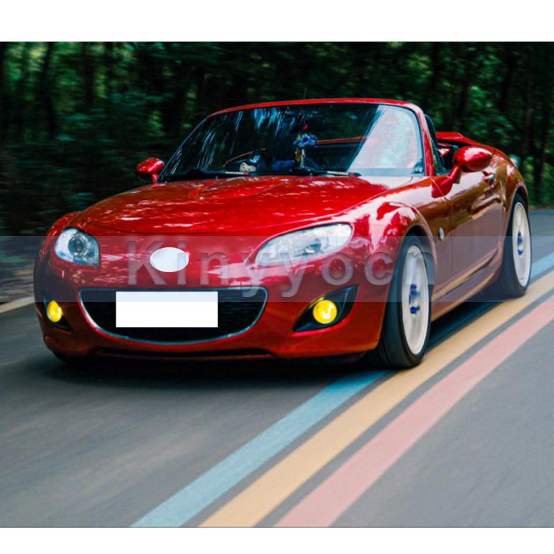 Front Bumper Fog Light Grille Fog Cover For Mazda MX5 NC Fog Lamp Cover Bezel Replacement