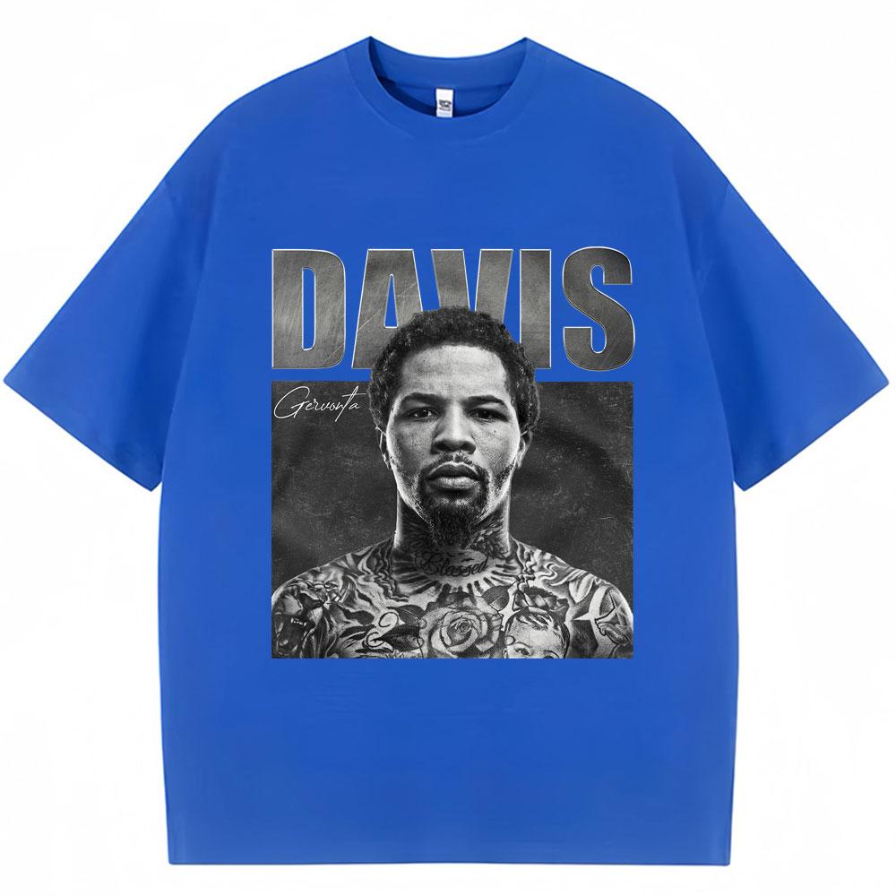Tank Gervonta Davis Vintage Style Tshirt Sport Boxing T Shirts Oversized Men's Fashion Oversized  T-Shirts Streetwear Gift
