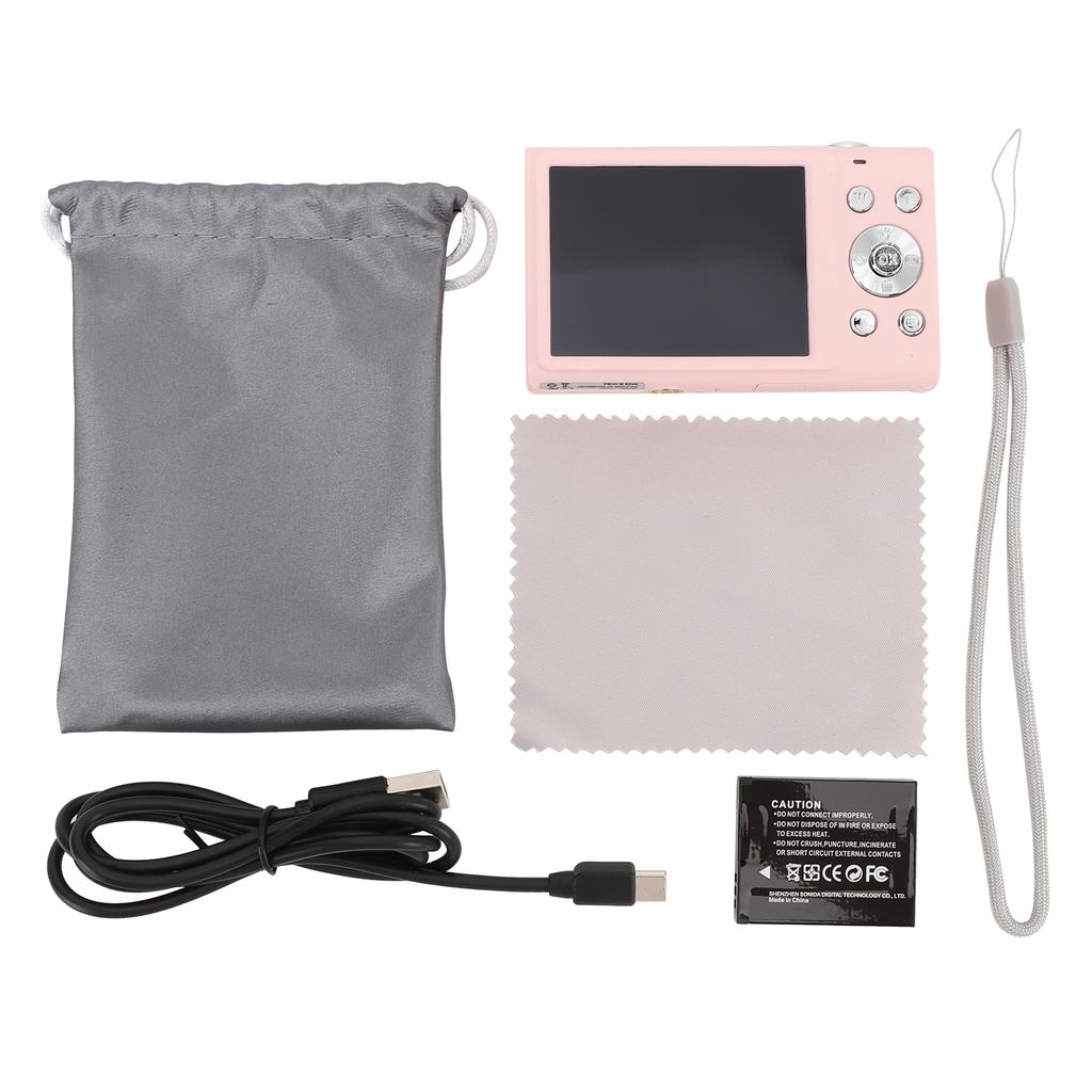 Digital Camera 2.7K 48MP Autofocus 16x Digital Zoom 2.8 Inch Screen Portable Compact Vlog Camera