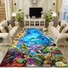 Cartoon Animal Collection Wolf Eagle Cat Dog Dragon Peacock Flannel Carpet Living Room Bedroom Decoration Anti slip Bathroom rug