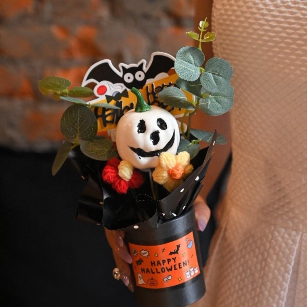 Goth Halloween Gresskardekorasjoner Gresskardesign Kunstige blomsterrekvisitter Festrekvisitter