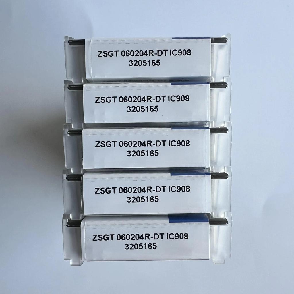 ZSGT060204R-DT IC908   Industrial indexable carbide inserts 10 Pcs