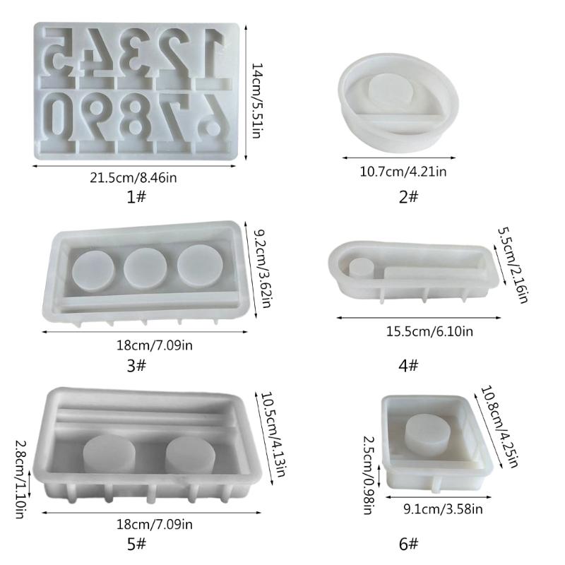 Candle Holder Moulds Candlestick Molds Silicone Ornamental Tray Molds Candle Stand Mold Candle Cup Molds for Candlestick