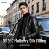 KAISER Men's Thickened Mulberry Silk & Cowhide Leather Jacket