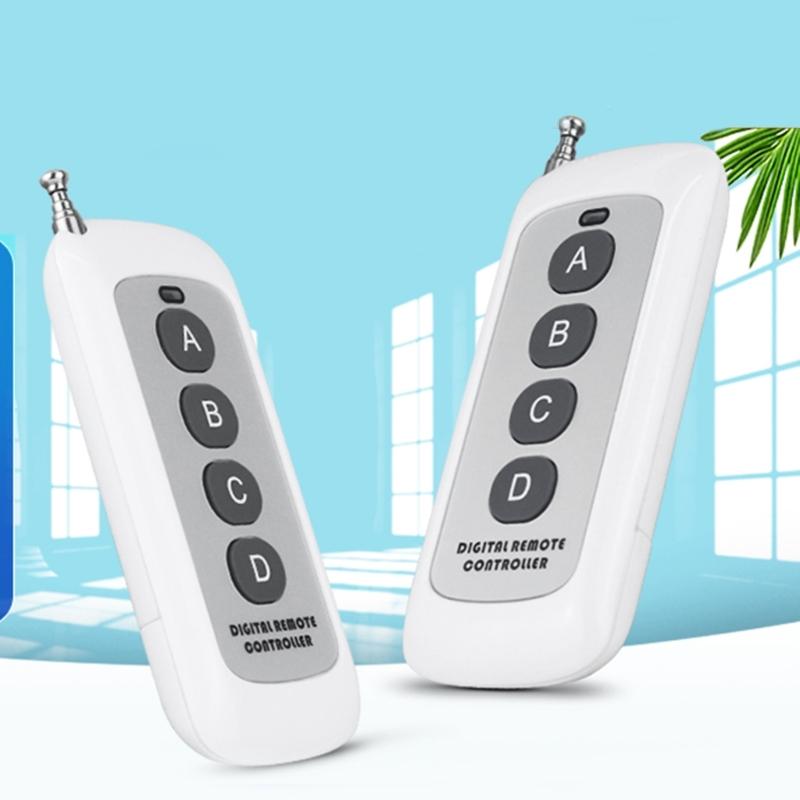 Wireless Remote Switches 12V Multifunction Remote Control Switches 433Mhz Transmitter for Electric Door Car Lights