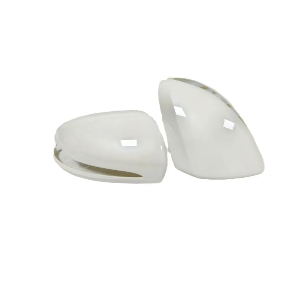 2x Replacement Rearview Side Mirror Cover Cap For MERCEDES C W205 For E W213 For GLC X253 For Left-Hand Drive White Black