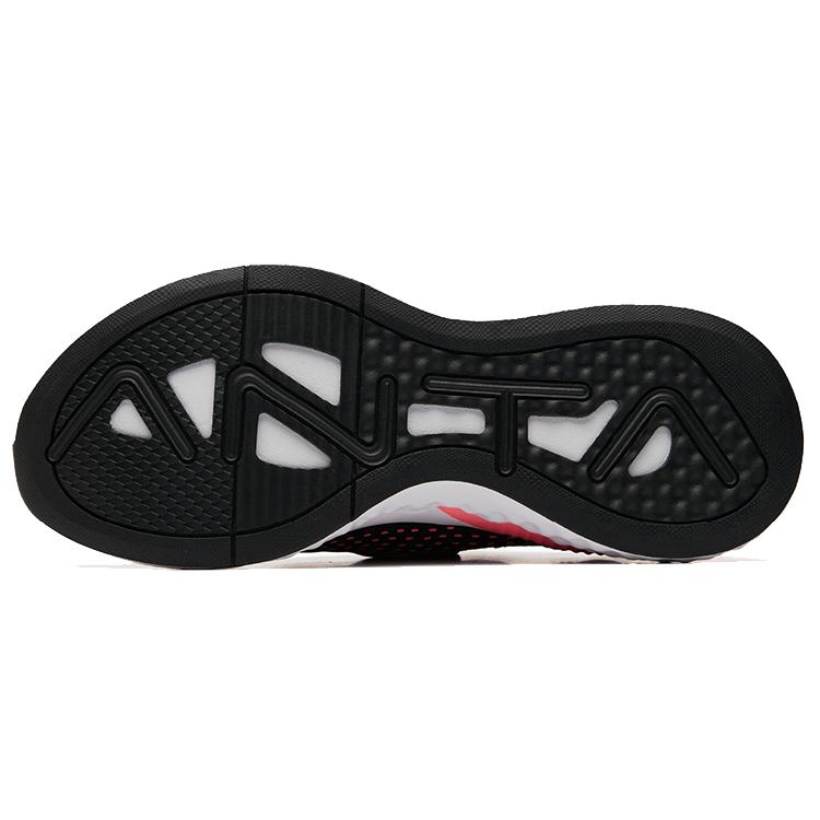 New ANTA Running Shoes Women's Low top Black/Fluorescent Electric Pink/ANTA White 12935551-1