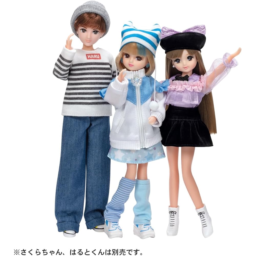 Takara Tomy Licca-chan Doll LD-17 Harajuku Subculture Girl Dress-Up Toy for Ages 3 and Up