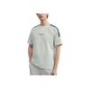 adidas Striped Loose Comfortable Fitness Running Breathable Short Sleeve T-Shirt Men Tops Light-Green JY8307