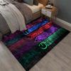 Alfombra de área Alfombra Alfombra de dibujos animados Gamer Juego Gamepad para Sala de estar Dormitorio infantil Sofá Cocina Felpudo Decoración Niño Antideslizante Alfombra de piso