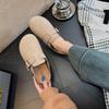 Fashion House Slippers Platform Women Luxury Shoes Pantofle Slides Cover Toe Soft Designer 2025 Fashion Retro Slippers Casual Women's Sh