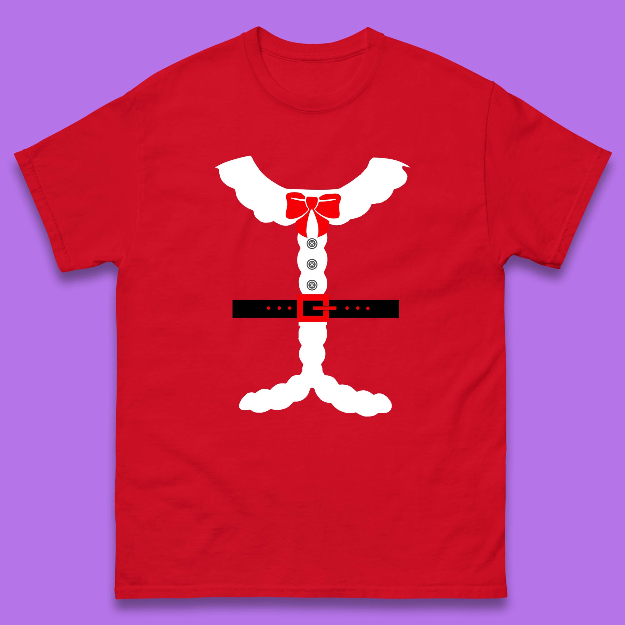 Happy Christmas Santa Costume Mens T Shirt Womens Tops Tees M