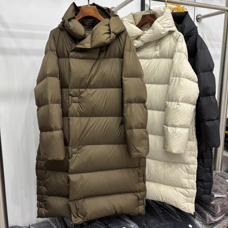 Womens Long Winter Down Coat With Hood Thick Warm Duck Jacket Oversized Loose Fit Daily Wear
