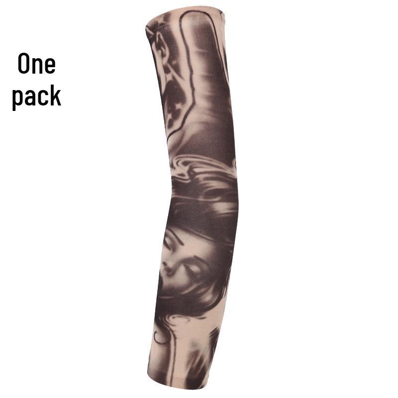 Seamless Outdoor Flower Tattoo Arm Sleeve - UV Protection for Cycling In Various Colors