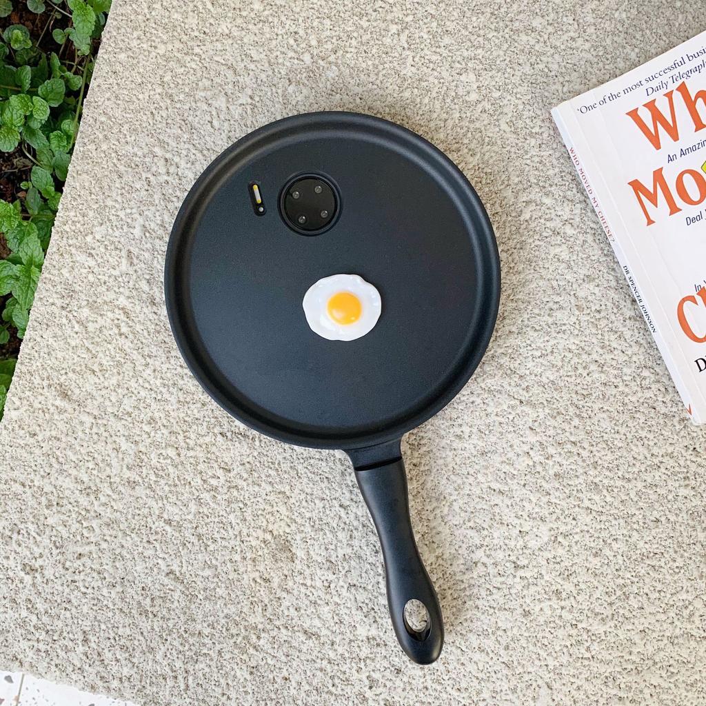 Suitable for iPhone 16 ProMax Funny Creative Frying Pan Apple X/15/XR Phone Case S23 S22P
