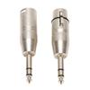 2Pcs 1 4 Inch TRS to XLR Adapter 6.5mm Stereo 1 4 TRS Male to XLR 3Pin Female and Male Stereo Balanced Sound Connector
