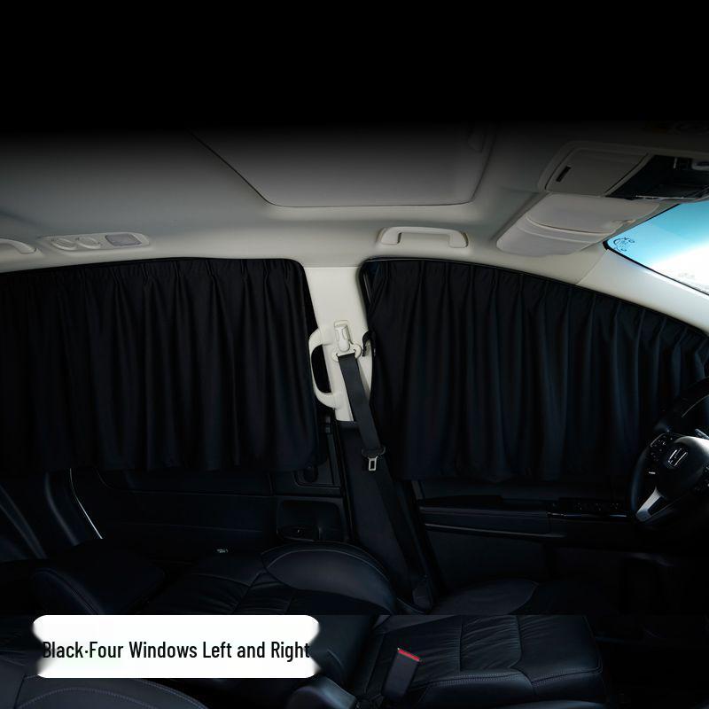 Car Window Sunshade Curtains - Clip-on Baby Privacy & Insulation for Summer.