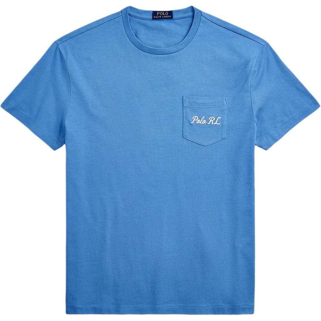 Polo Ralph Lauren Slim Fit Logo Print Short Sleeve T-Shirt Men tops Blue 710P00084-001