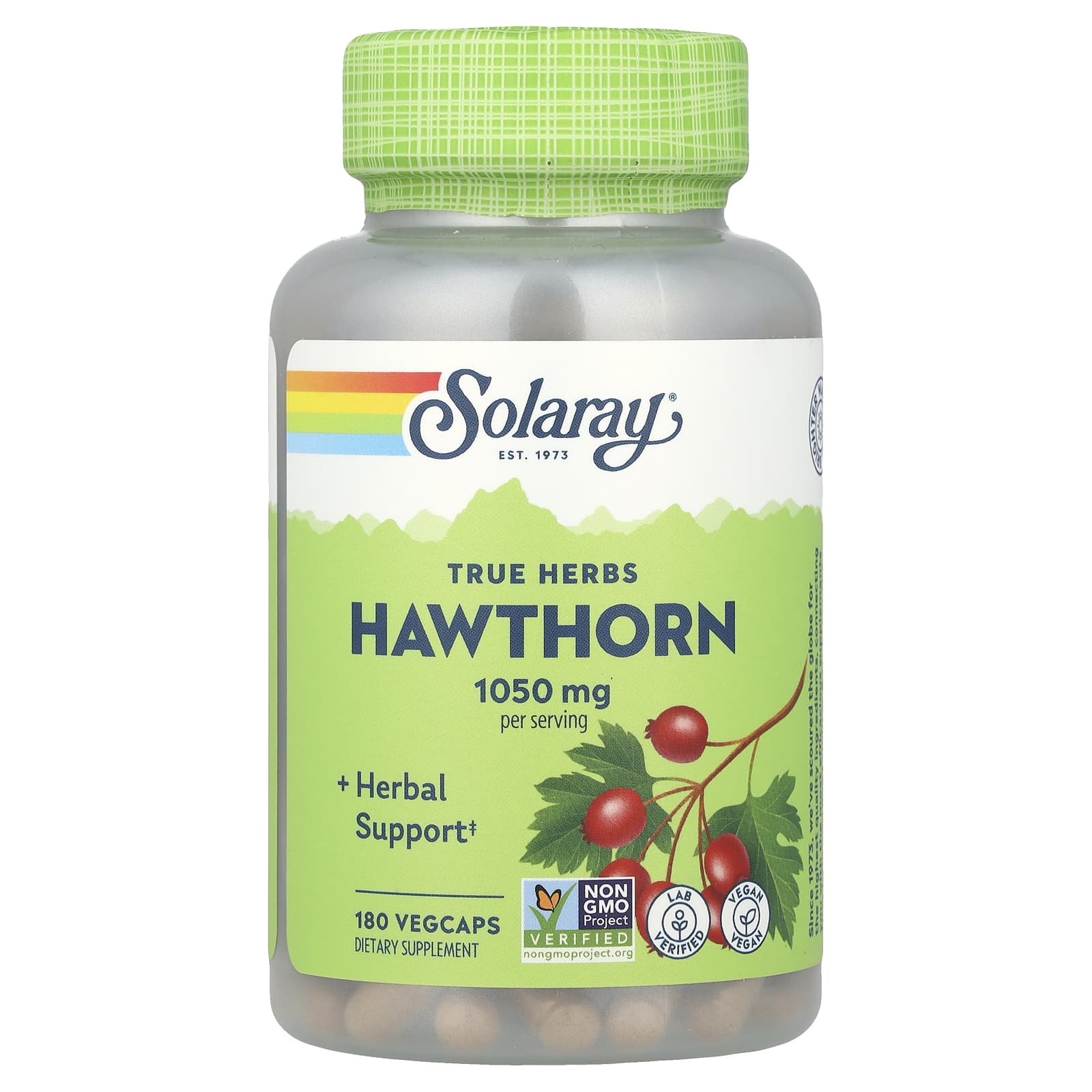 

True Herbs, Hawthorn, Veggie Caps, 180 Capsules (525Mg per Capsule)