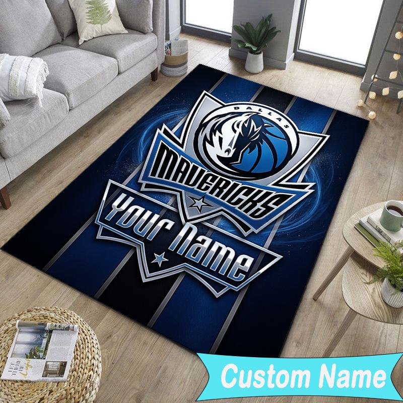 Custom NameMAVERICKS BASKETBALL TEAM Carpet, Indoor Rug, Chair Rug, Living Rooms, Doormat Made From Polyester Home Decor Birthday Christmas Gifts