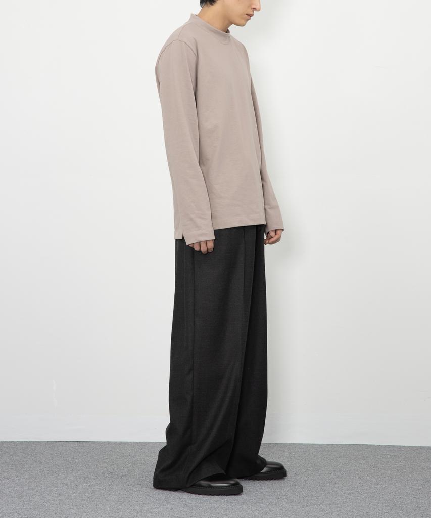 RAW TO RAW Mrp053 Elastic Waist Wool Wide Pants (Lock)