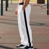 Men's Drawstring Casual Pants All Breathable Men Drawstring Vintage Patchwork New Men's Loose Straight Drawstring Pants