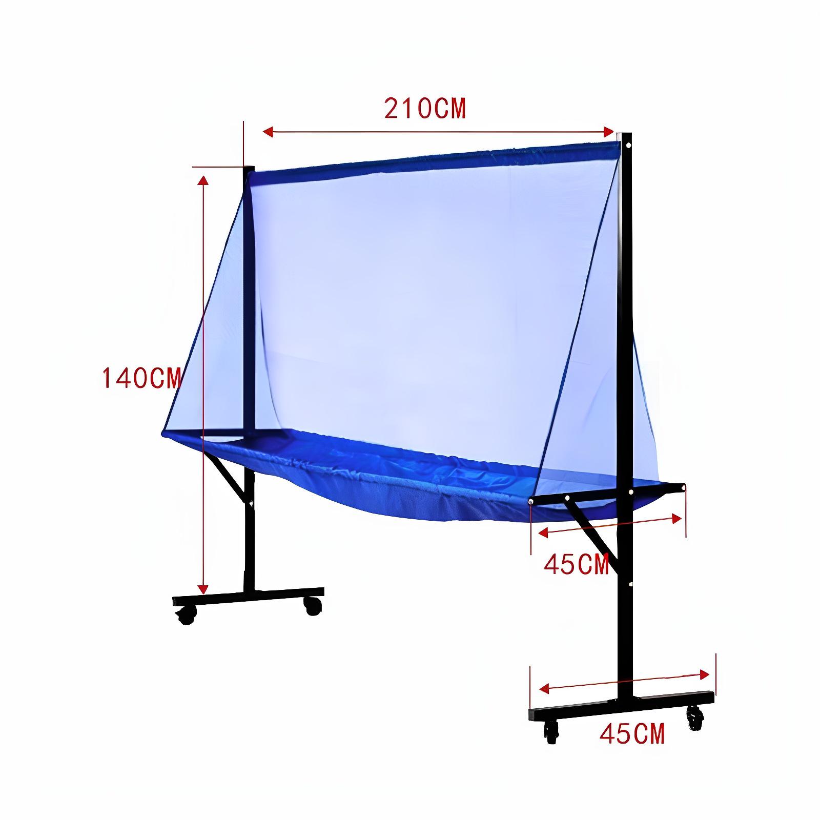 Floor-Standing Table Tennis Ball Collector and Server Net Default