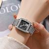 Nieuwe Mode Dames Armband Vierkante Horloges Dames Quartz Polshorloge Voor Valentijnsdag Verjaardagscadeaus