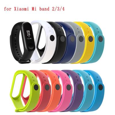 TPU Wrist Strap Bracelet Replacement Watchband for Xiaomi Mi Band 2/3/4 Wristbands