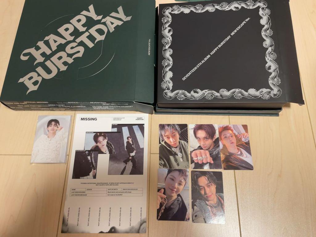 [USED] SEVENTEEN HAPPY BURSTDAY 4-Piece Set