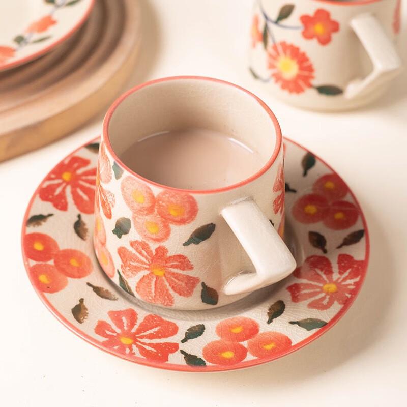 Shangqi Creative Ceramic Coffee Mug with Saucer