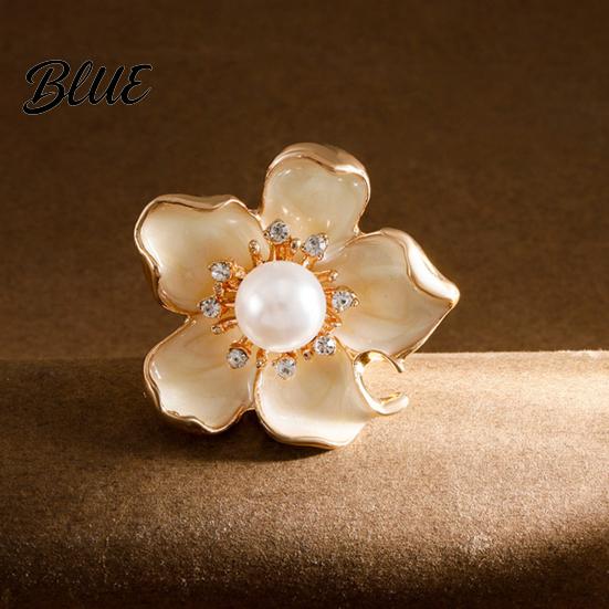Elegant Scarf Holder Buckle Shirt Ring Clip Slide-on Flower Sun