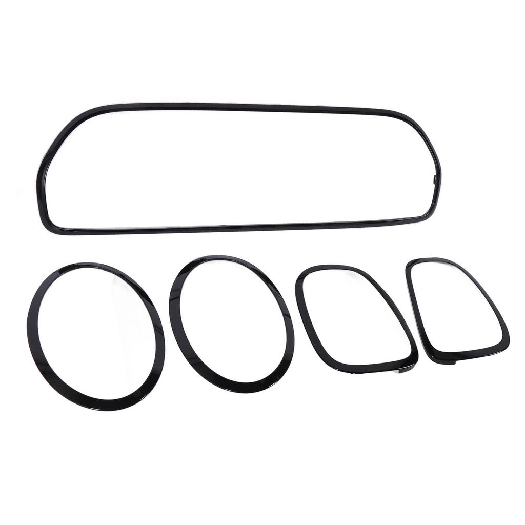 5pcs Gloss Black Headlight Taillight Grille Surround Cover Trims Kits 51119450552 Replacement for SE Standard F55 F56