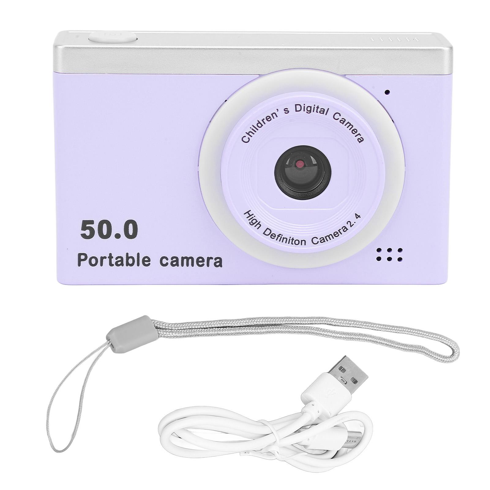 

HD Digital Camera 50MP 1080P 8X Zoom Portable Front Rear Dual Cameras with Filter for Kids чорний
