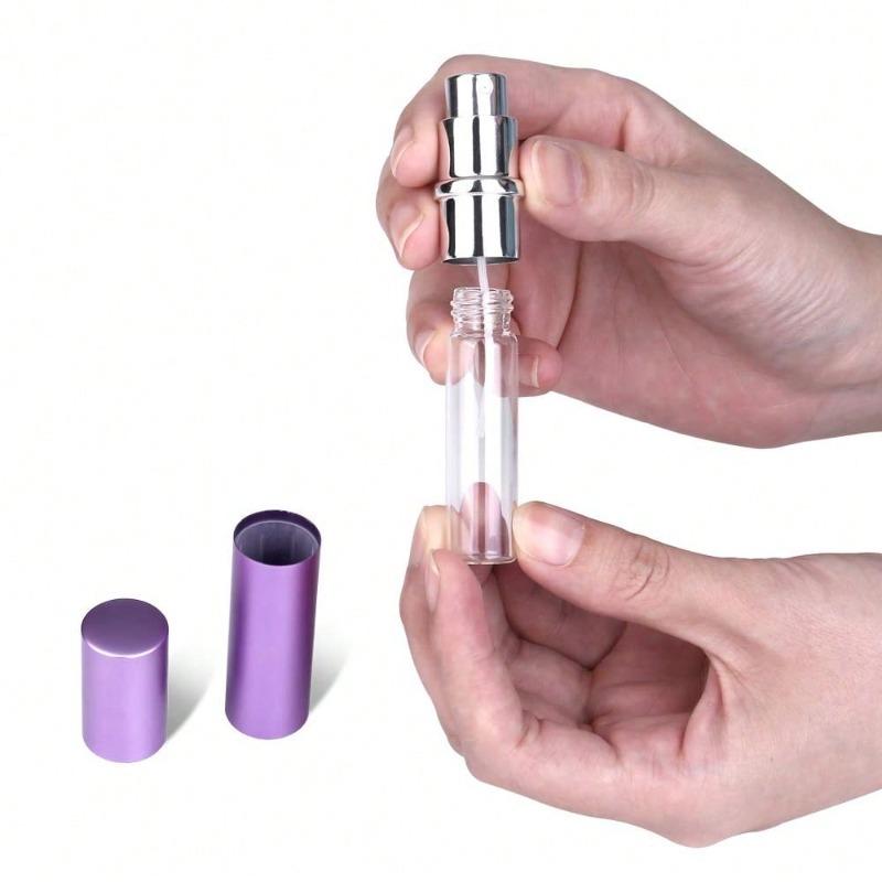 Mini Refillable Travel Perfume Spray Bottle, Portable Perfume Pump Case, Fragrance Empty Spray Bottle, Suitable For Travel And Outings