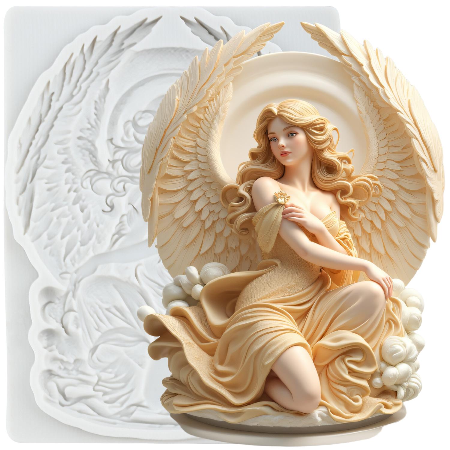 

Ангел Силиконовые Формы Ангел Форма для Мастики Инструменты для Украшения Торта Топпер для Кекса Конфета Шоколад Форма для Гампасты серый