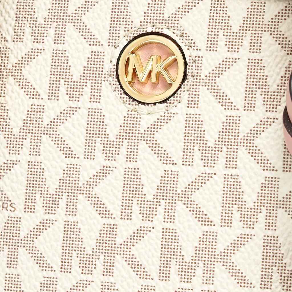 Michael Kors Mk Chantal Classic Letter Print Pendant Tote Bag Women Tote Bag Vanilla-White Nude-Pink 32R3G7CC0B-173