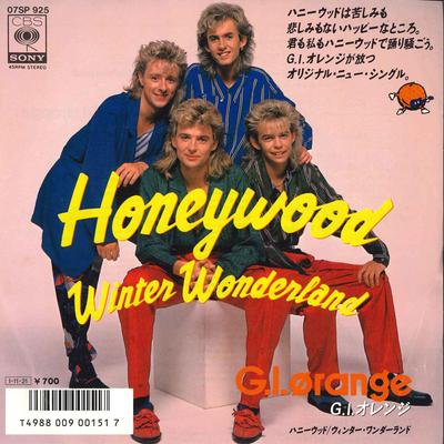 7inch Record GI ORANGE  Honeywood  Winter Wonderland 07SP925 CBS SONY 1985 Japan Pop Used