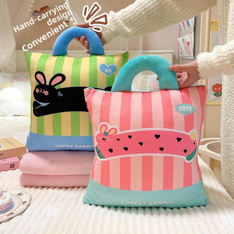 Toy Plush Cartoon Cushion Pillow With Removable Cover Sofa Office Nap Doll Gift